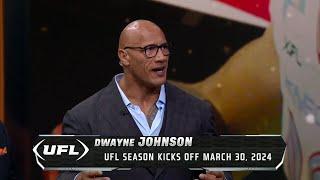 United Football League Dany Garcia and Dwayne Johnson announce the XFL & USFL merger