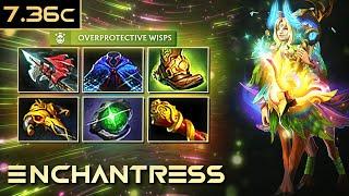 SUPPORT XNOVA ENCHANTRESS 7.36  #Dota2 #4K