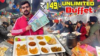 UNLIMITED BUFFET 20+ ITEMS  CHEAPEST VEG BUFFET IN INDIA  Pandit Ji Da Chulha Ludhiana