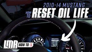 EASY How To Reset Oil Life  2010-2014 S197 Mustang Base & Premium w Track Apps Cars