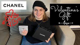Chanel Silver Card Holder Valentines gift