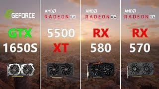 GTX 1650 SUPER vs RX 5500 XT vs RX 580 vs RX 570 Test in 7 Games