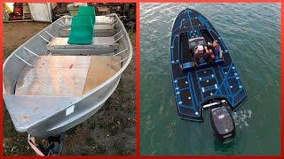 Transforming an Old Boat into an Amazing BASS BOAT