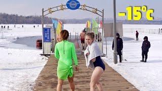 Aussie goes WINTER ICE SWIMMING in Chinas coldest region.... major fail