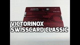 Victorinox Swiss Army Knife SwissCard Classic Credit Card Tool Unboxing and Review