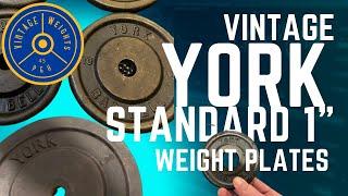 York Standard 1” Weight Plate Guide - Vintage Classic Weights