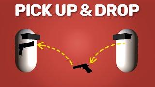 FULL PICK UP & DROP SYSTEM for WEAPONS or ITEMS  Unity3d Tutorial