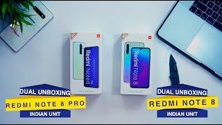 Redmi Note 8 & Redmi Note 8 Pro Unboxing Of Indian Retail Unit  Detailed Comparison 8 Pro VS 8