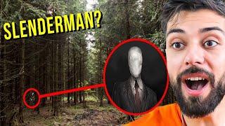 SLENDERMAN ORMAN’da Drone KAMERASINA YAKALANDI  Şok Olacaksınız