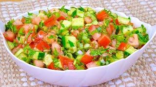 Italian Tomato and Cucumber salad Lose Weight Fast Healthy diet
