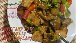 HOW TO COOK SWEET AND SOUR PORK BELLY WITH EGGPLANT@mommyla M.Oonishi LIFESTYLE COOKING CHANNEL