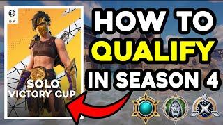 How to QUALIFY For Solo Victory Cup Finals in Season 4