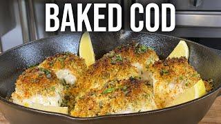 Baked Cod Fish in Oven  Easy Fish Dinner