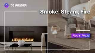 How to Create Smoke Steam and Fire in Renderings in 1 Minute