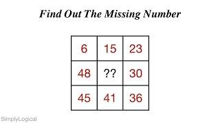 Find The Missing Number - Hard Math Puzzle  Maths Puzzle  Number Puzzle