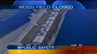 Meigs Field Airport Destruction News Coverage 2003-03-31