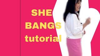 SHE BANGS line dance. TUTORIAL with Cristi Ann