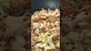 Cabbage with Ground Pork