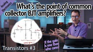 When to use a common collector amplifier 3-Transistors