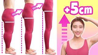 GROW TALLER & GET LONG LEGS With This Exercise & Stretch Slim & Long Leg Workout For Beginner