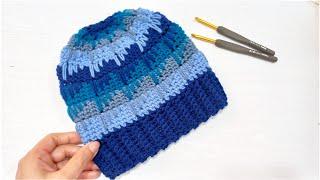 Anyone Can Crochet This Amazing Beanie Hat Easily 