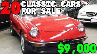 Budget-Friendly Beauties 20 Classic Cars For Sale Under $10000