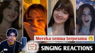 Secantik apapun tetep aja luluh kalo udah dinyanyiin  SINGING REACTIONS OmeTV