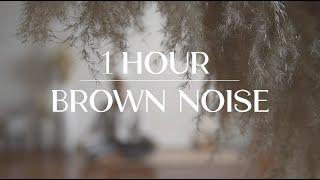 1 Hour BROWN NOISE  for FOCUS SLEEP AND COMFORT  *no music*