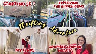 Starting 50₹ thrift finds  My Thrifting adventure  Exploring the hidden gems  Northeast India