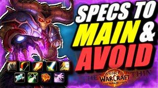 The BEST Specs To MAIN & LOSERS To AVOID In The War Within  DPS Healer & Tank
