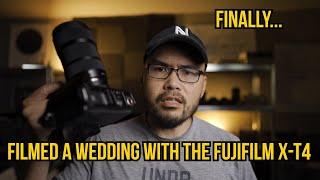 Finally Filmed a Wedding with the FujiFilm X-T4 #fujifilmxt4 #weddingfilm #fujixt4