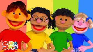 Red Yellow Green Blue featuring The Super Simple Puppets  Kids Songs  Super Simple Songs