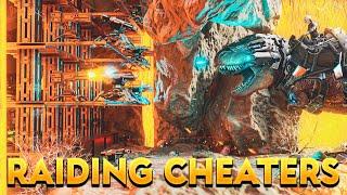 How We RAIDED Cheaters INSANE Cave For Huge Loot - ARK