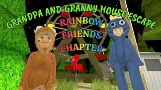 Grandpa And Granny House Escape Rainbow Friends Chapter Full Gameplay
