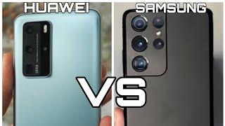 Samsung Galaxy S21 Ultra vs Huawei P40 Pro Camera Test Comparison.