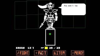 what happens if you let Undyne hit you Easter Egg Undertale