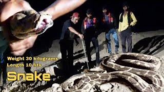 The Largest Snake of India  Indian rock python  અજગર Animal Rescue