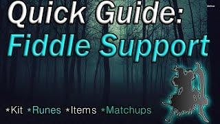 Quick Guide to Fiddlesticks Support INSANE LANE BULLY League of Legends Fiddlesticks Guide