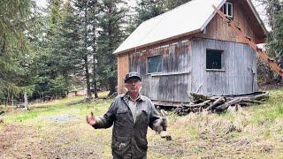 Abandoned Homestead Cabin  Preparing to Move Cabin.. Part 1