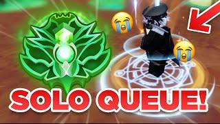 solo queueing rank on an EMERALD rank account.... roblox bedwars