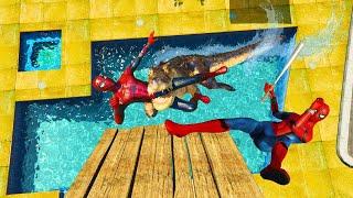 GTA 5 Spiderman Crazy Jumps  Ragdolls vol.2 Euphoria Physics