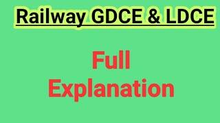 Railway departmental exam GDCE & LDCE I Eligibility I