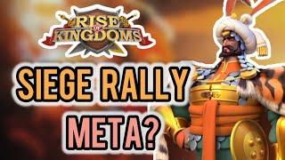 SIEGE RALLY META? KvK city rally with Engineering commanders Babur and Gonzalo Rise of Kingdoms #rok