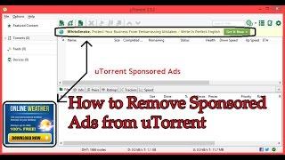 how to remove ads from utorrent