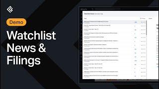 Watchlist News & Filings