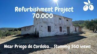 Andalucia Property Renovation Project with stunning views amongst olive groves 86000