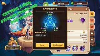 Selecting an Awaken Stone for our Eloise F2P Idle Heroes