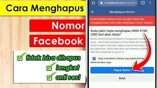 Cara Menghapus Nomor Telepon di Facebook yang Tidak Bisa dihapus Lengket dan Anti Sesi