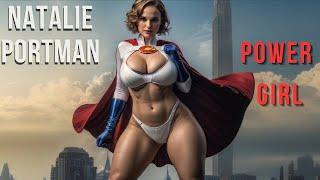 Natalie Portman as Power Girl DC 4K AI Generated