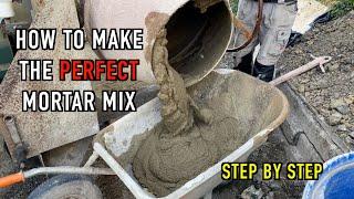 How to mix mortar perfect creamy mix for bricklaying